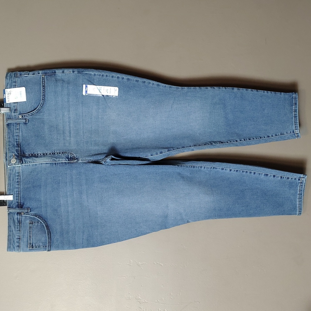 Terra & Sky High Rise Skinny Jeans Size 24W Petite NWT